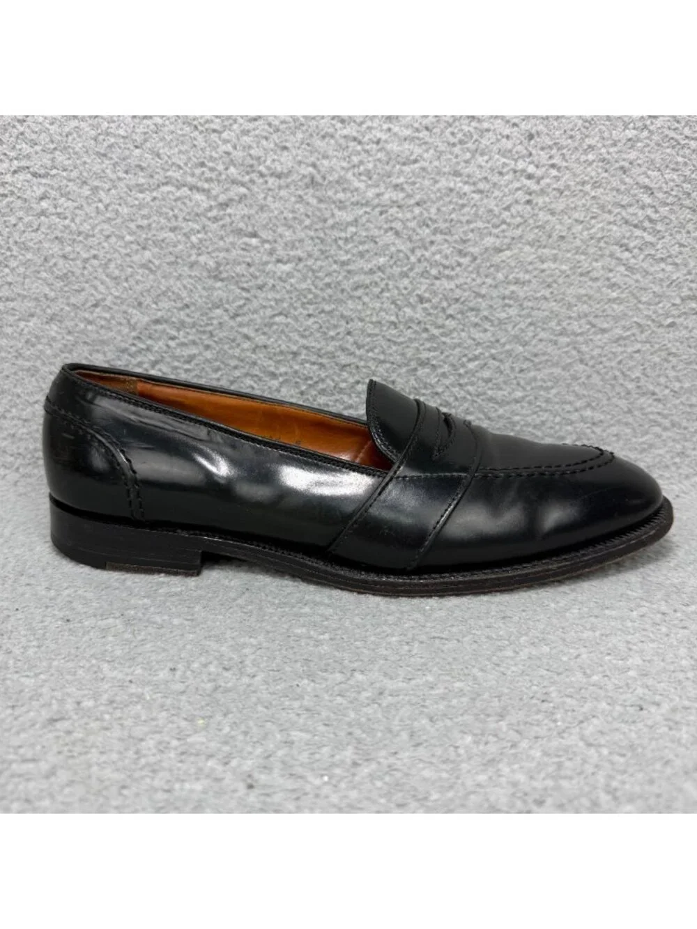 Brooks Brothers Shoe 10.5 Alden Shell Cordovan Penny Loafers Made In USA Vintage